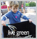 Live Green Subject: Child learning about Compost; Location: Madison, WI; Date: 2004; Photographer: Amanda Fuller