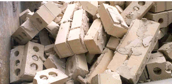 Subject: Bricks from a deconstruction project; Location: Madison, WI; Date: 2005; Photographer: Rebecca Thorman