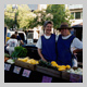 Subject: Farmers at the Dane County Farmer's Market; Location: Madison, WI; Date: Summer 2000; Photographer: Sonya Newenhouse